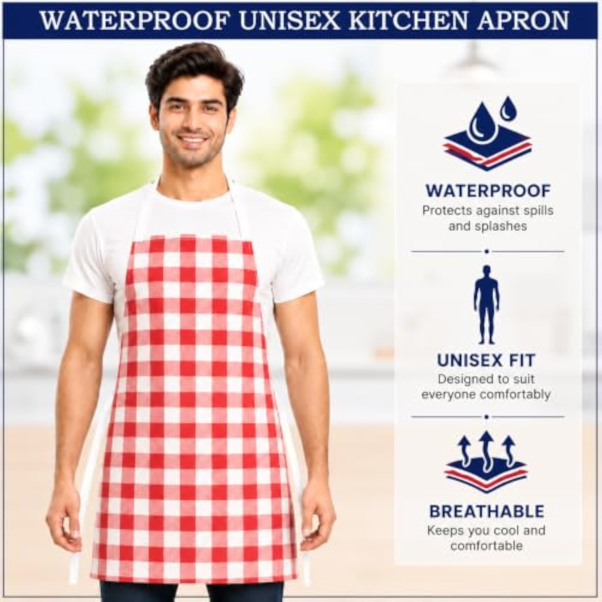 Waterproof Kitchen Apron Combo Pack of 2